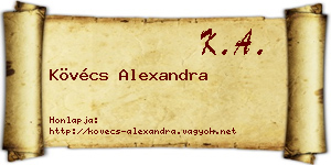 Kövécs Alexandra névjegykártya